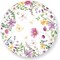 50 Sheets Wildflower Butterfly Floral Round Paper Placemat Watercolor Flower Decorative Paper Table Mat for Spring Wedding Bridal Shower Party Dinner Table Setting, 13 Inch